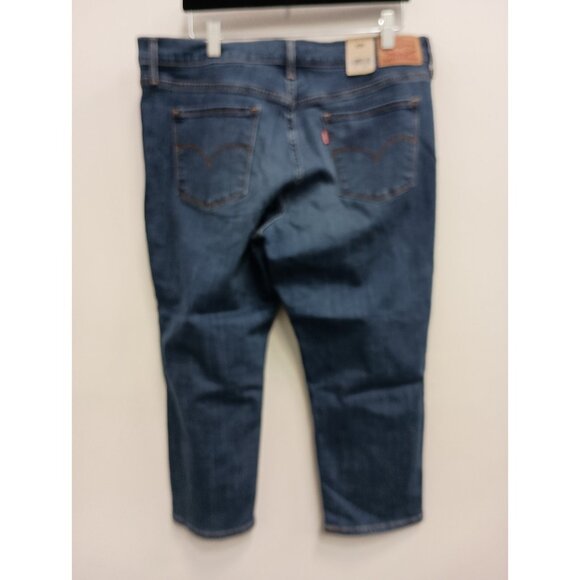 Levi's 311 Shaping Skinny Capri Jeans Womens Sz 32 Dark Blue Denim Mid Rise NWT - Picture 6 of 9